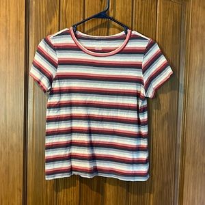 Red white and blue American eagle T-shirt